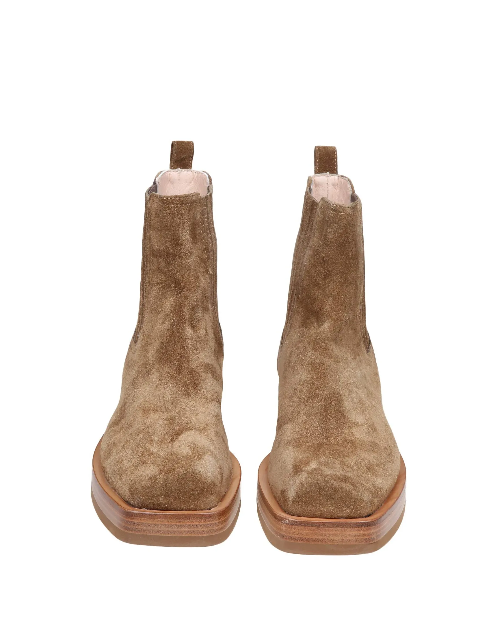 AGL camel color suede ankle boots