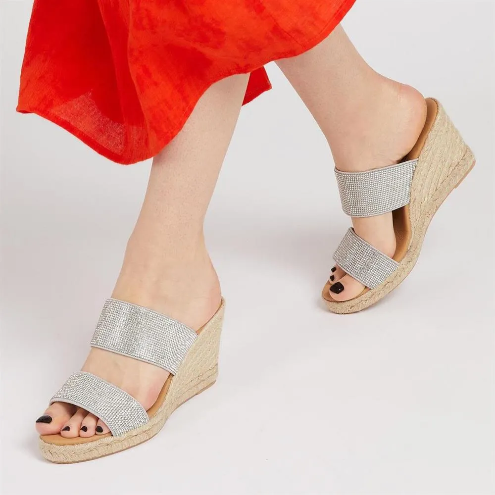 Amabelle Wedge Mule Sandals - AMABELLE / 322 052