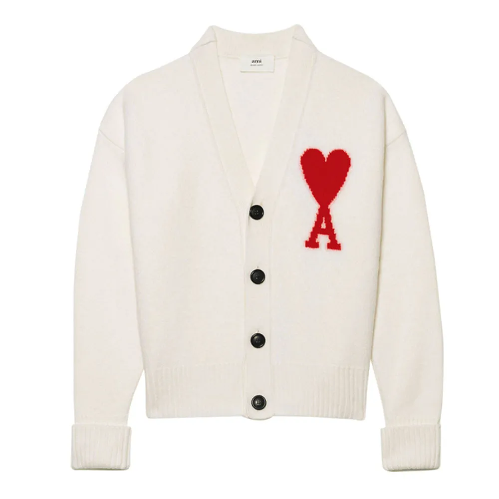 AMI PARIS Heart Unisex Wool Street Style Plain Logo Designers - SEO Result