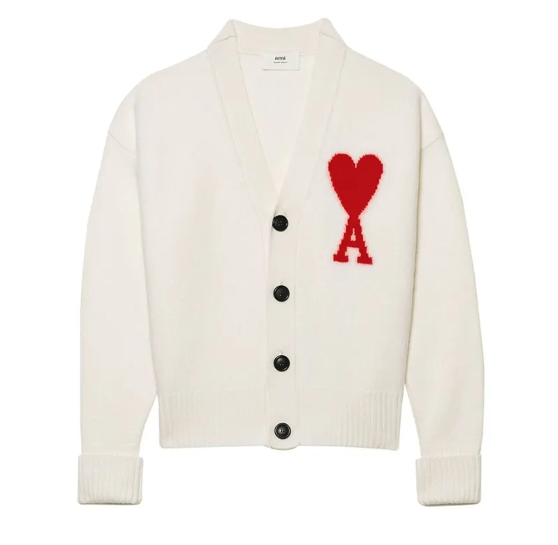 AMI PARIS Heart Unisex Wool Street Style Plain Logo Designers - SEO Result