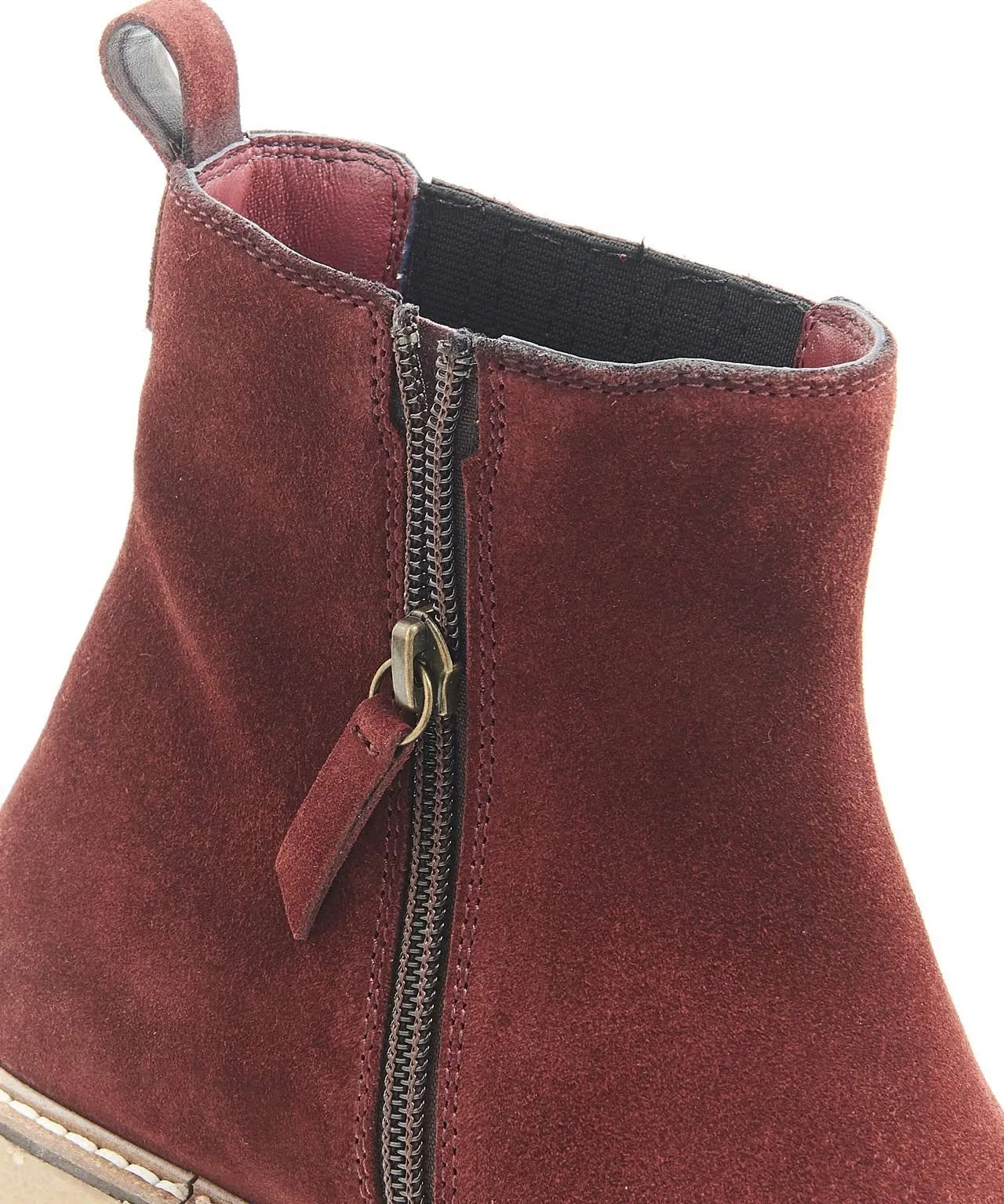 Suede Ankle Boots with Cushioned Sole