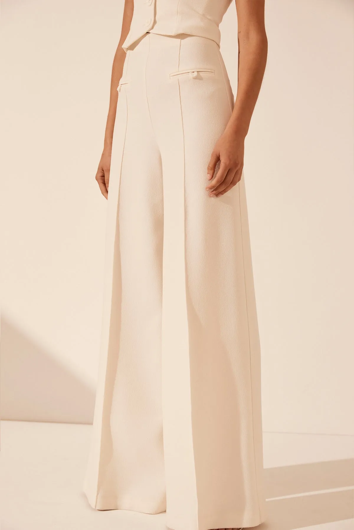 Amura High Waisted Wide Leg Pant - Amura Wide Leg High Waisted Pants