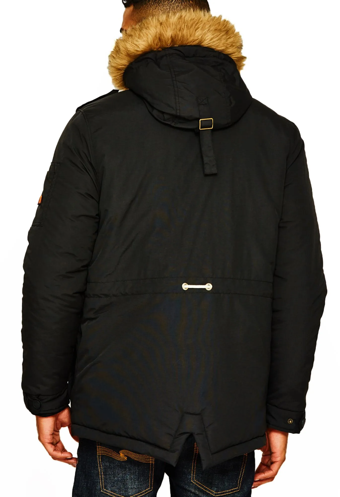 Anthracite Padded Parka Jacket by Ellesse Blizzard