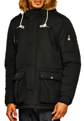 Anthracite Padded Parka Jacket by Ellesse Blizzard