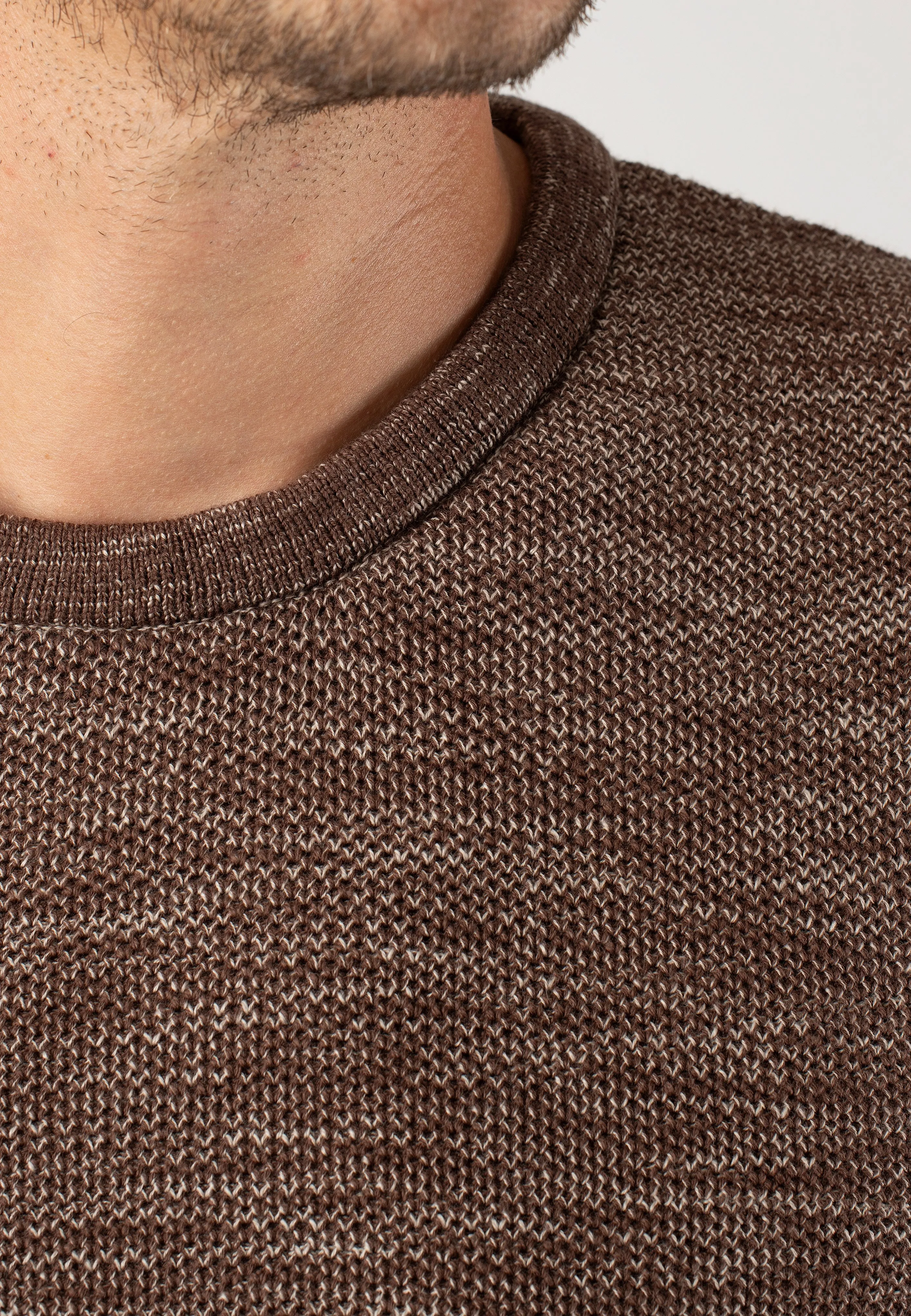 Armedangels Deep Brown/Sand Stone Pullover