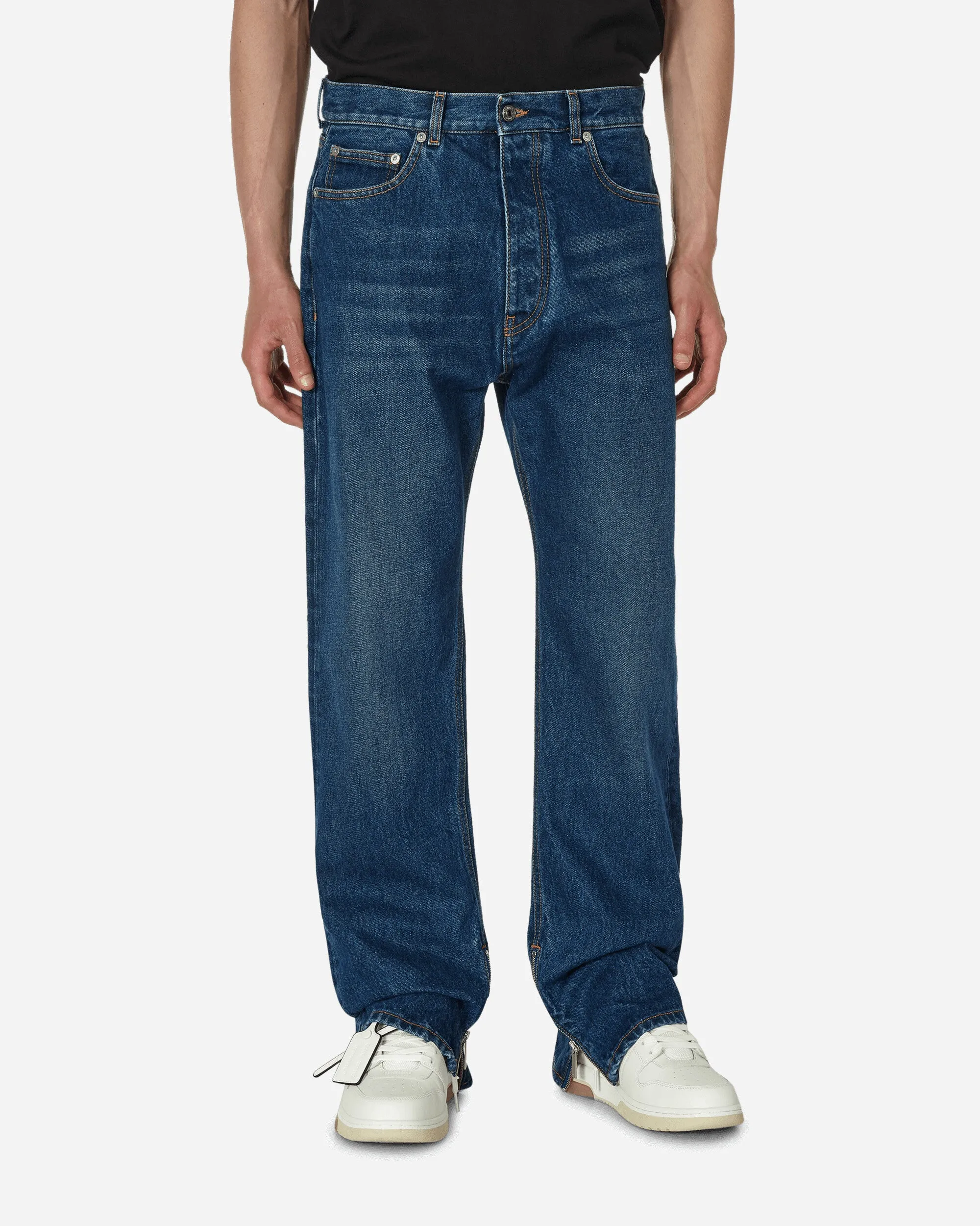 Arrow Medium Blue Tab Zip Skate Jeans