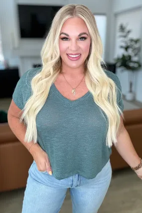 Ash Jade Classic V-Neck Top