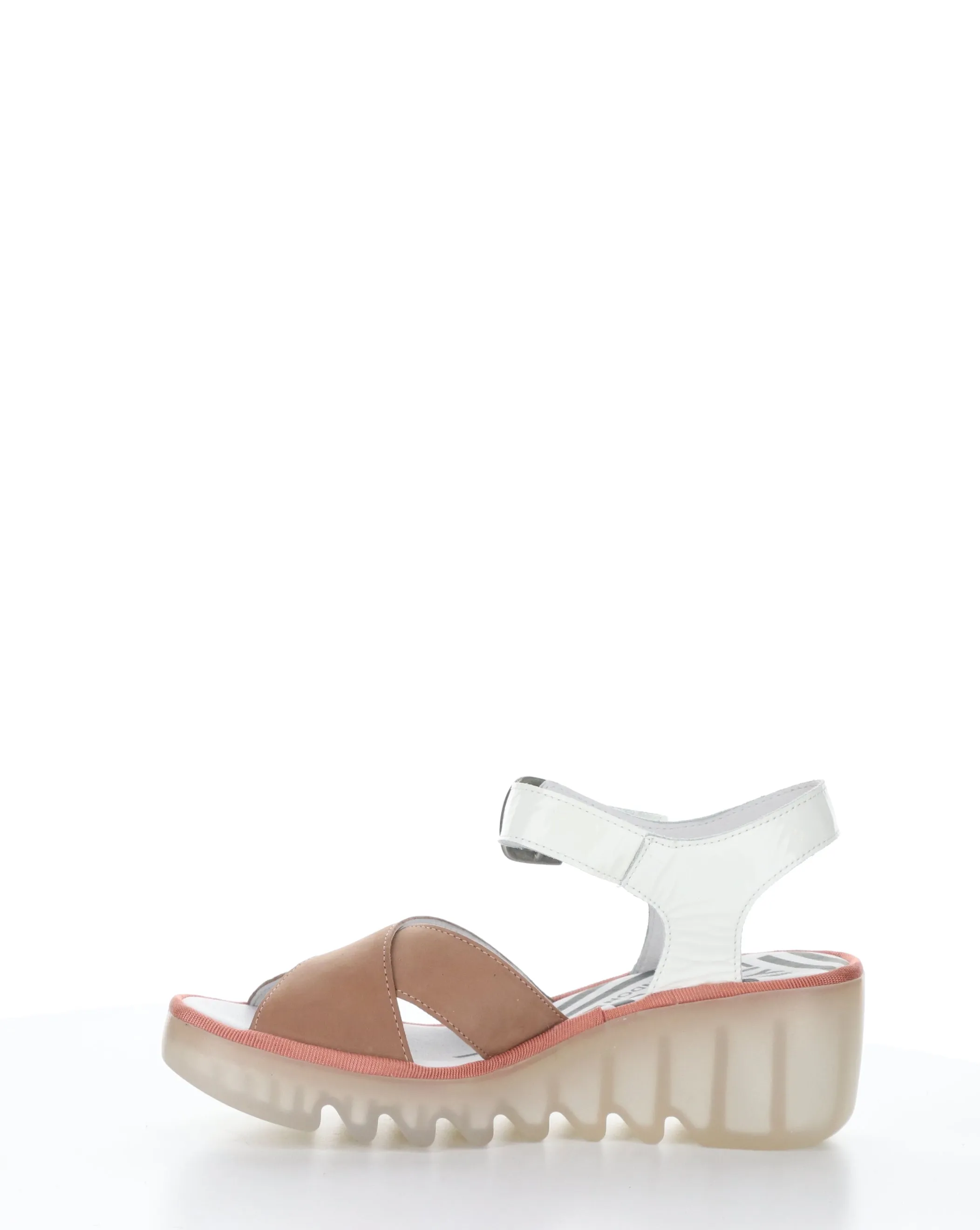 BACE411FLY Pink Off-White Round Toe Sandals