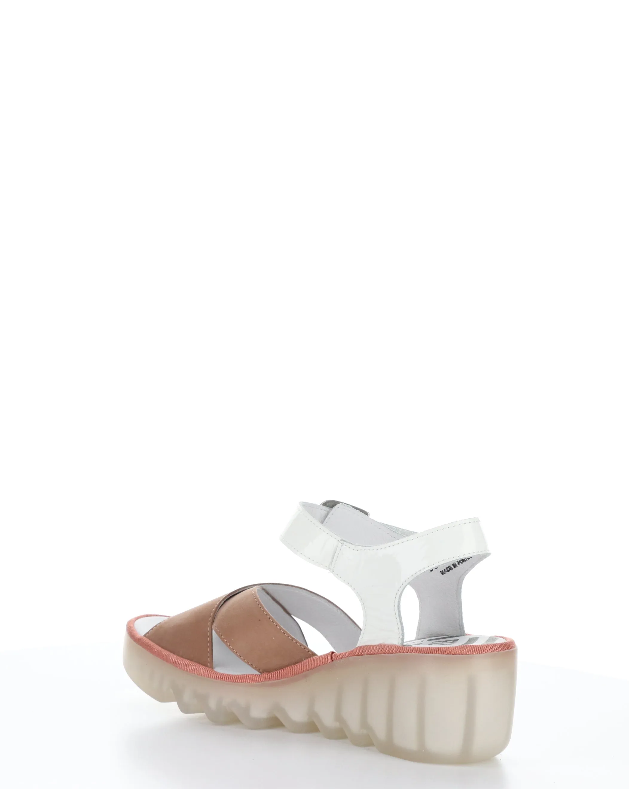 BACE411FLY Pink Off-White Round Toe Sandals