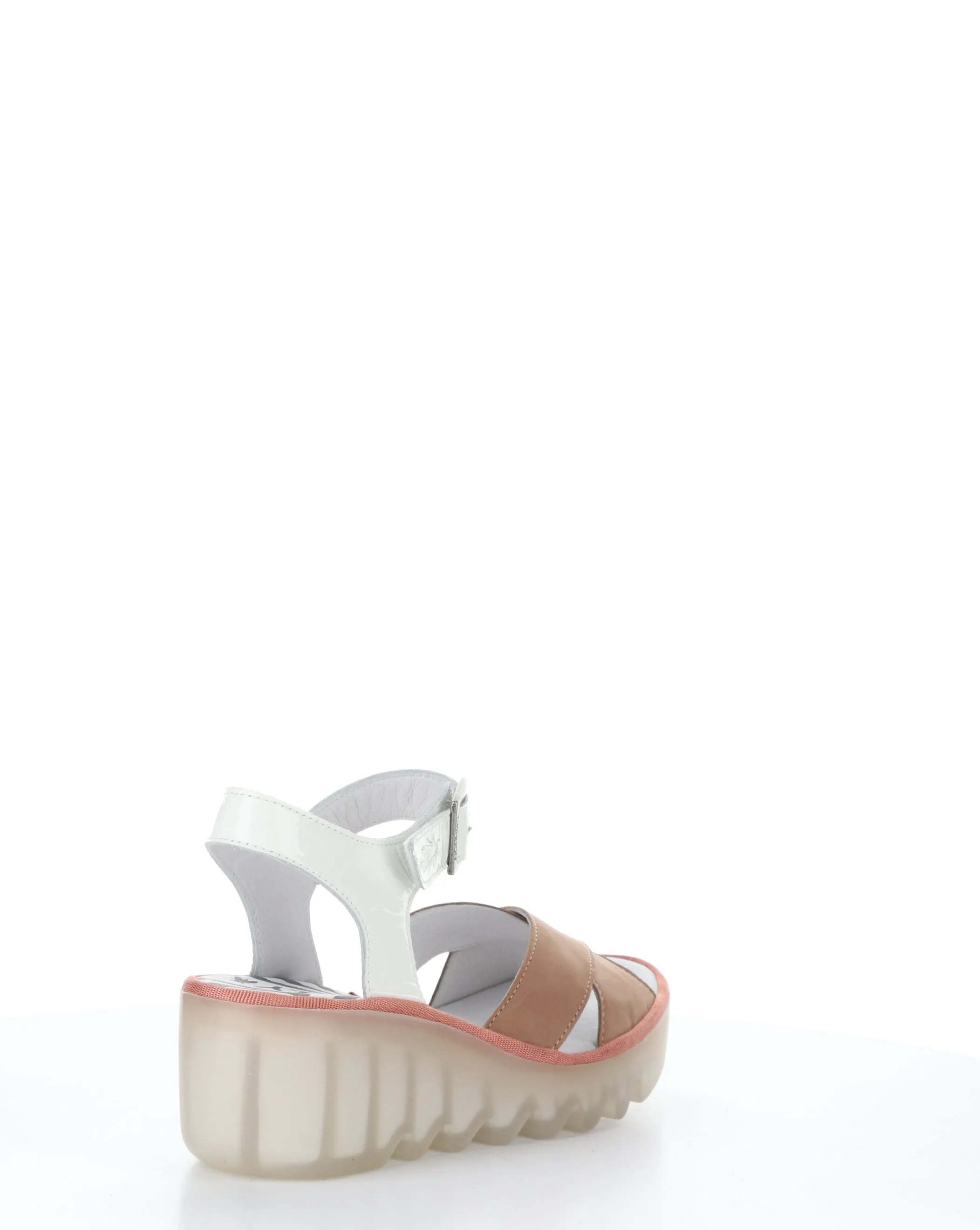 BACE411FLY Pink Off-White Round Toe Sandals