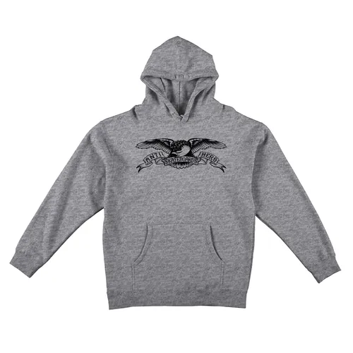 Basic Eagle Pullover Grey Heather/Black Anti Hero Hoodie