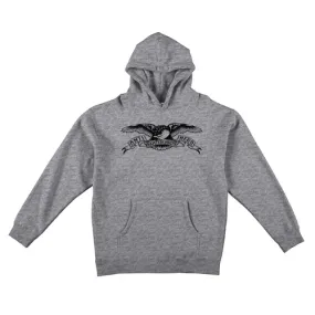 Basic Eagle Pullover Grey Heather/Black Anti Hero Hoodie