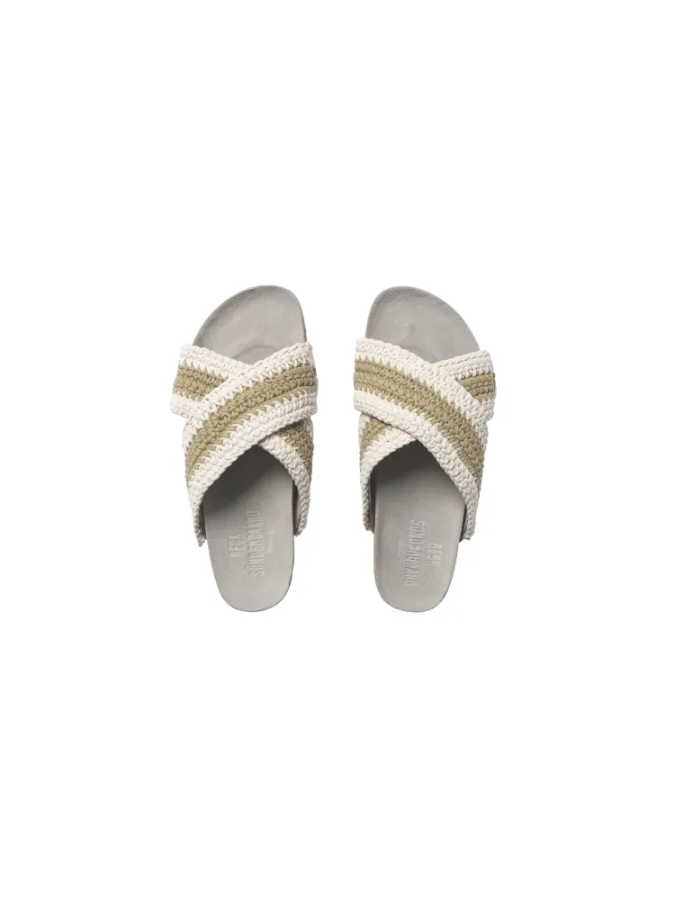 Beck Sondergaard White Crochet Sandals