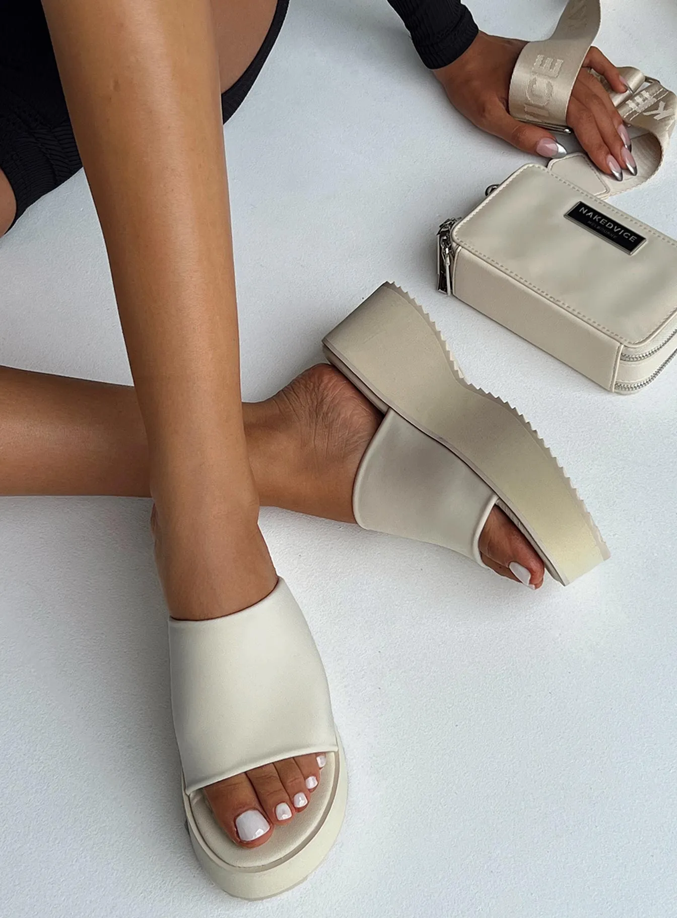 Beige Barnes Platform Sandals