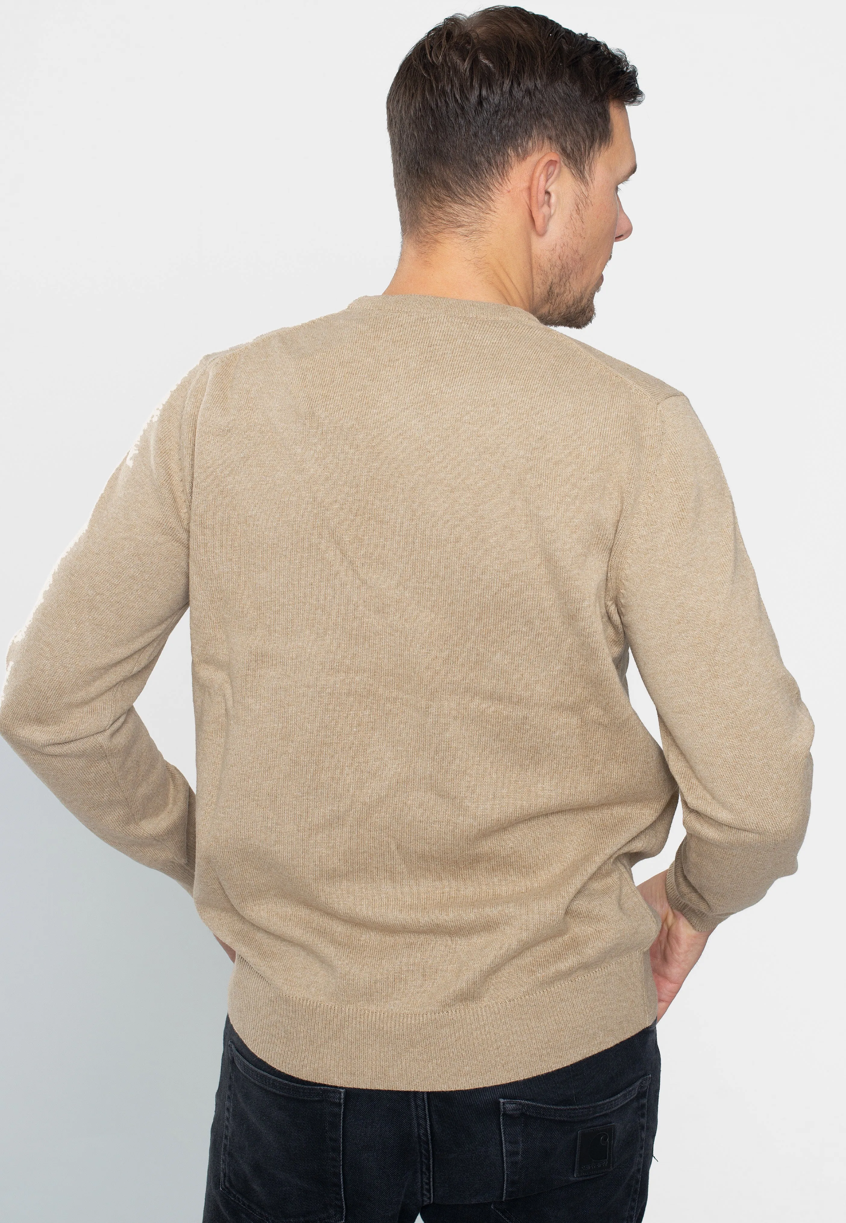 Ben Sherman Sand Cotton Crew Pullover