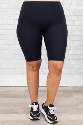 Biker Shorts in Black - Drop It Like It's Hot