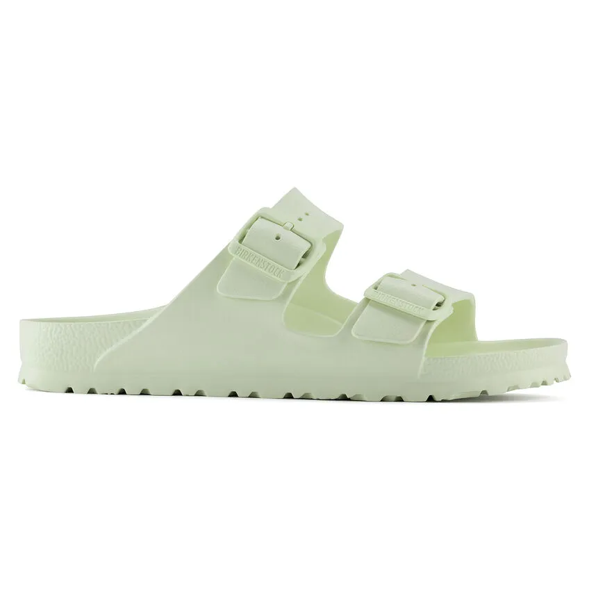 Birkenstock Women's Arizona EVA Slide Sandals in Faded Lime Color