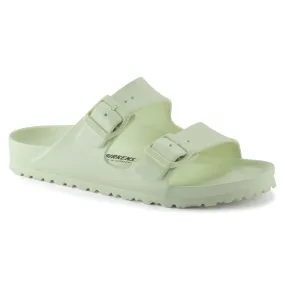 Birkenstock Women's Arizona EVA Slide Sandals in Faded Lime Color