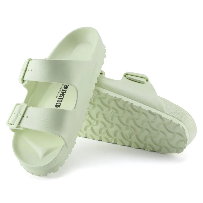 Birkenstock Women's Arizona EVA Slide Sandals in Faded Lime Color