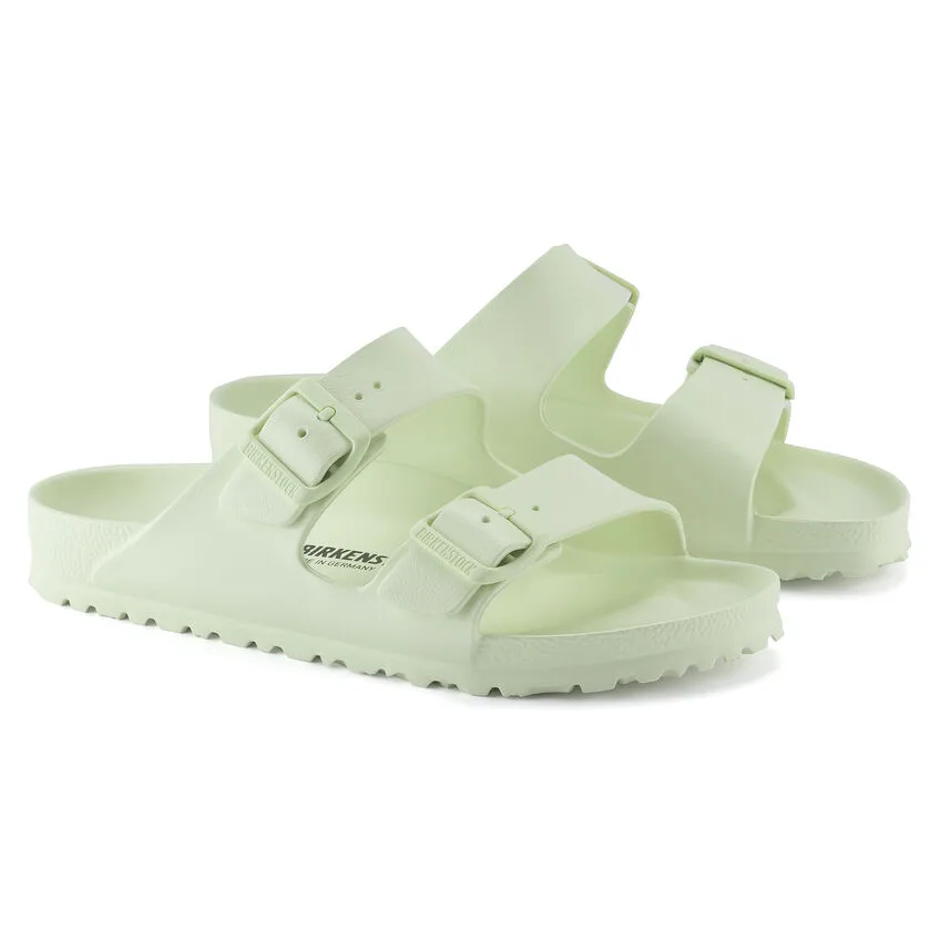 Birkenstock Women's Arizona EVA Slide Sandals in Faded Lime Color