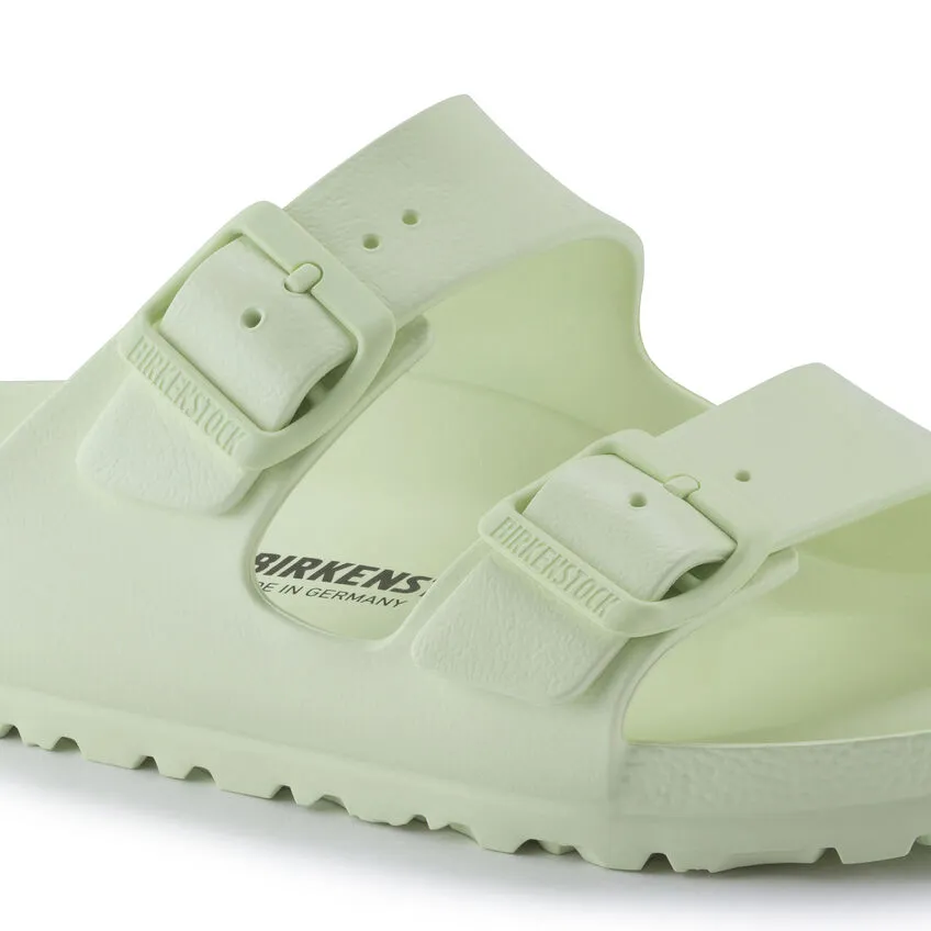 Birkenstock Women's Arizona EVA Slide Sandals in Faded Lime Color