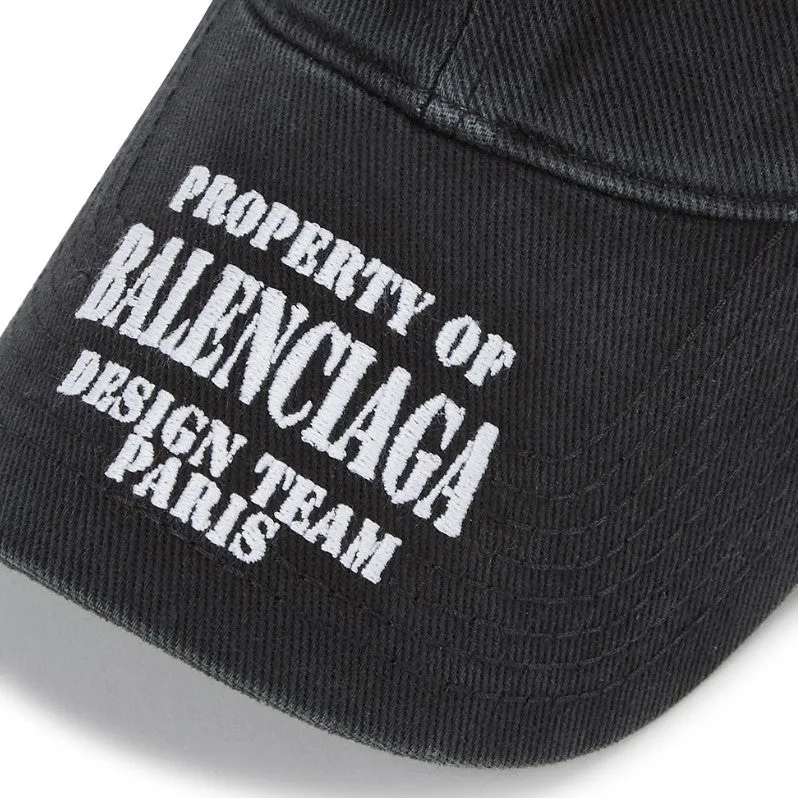 Black Balenciaga Property Cap