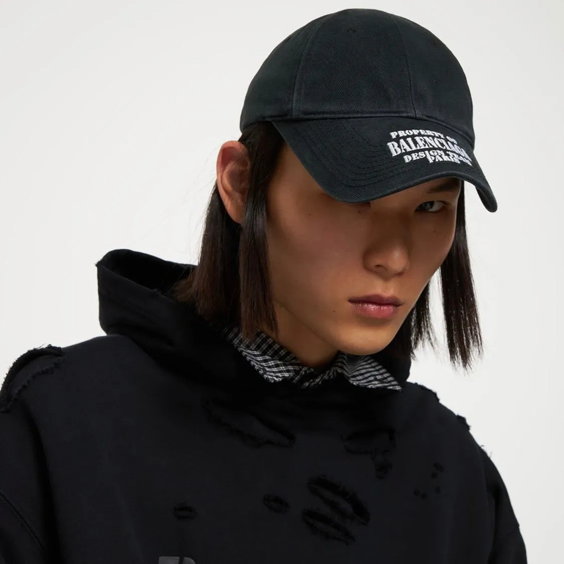 Black Balenciaga Property Cap