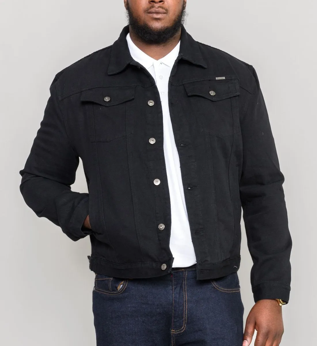 Black Denim Trucker Jacket by Duke Western