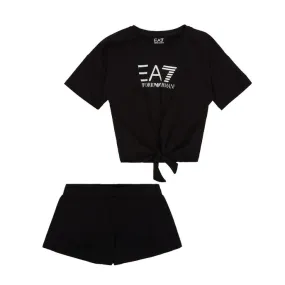 Black Girls' T-Shirt and Shorts Set