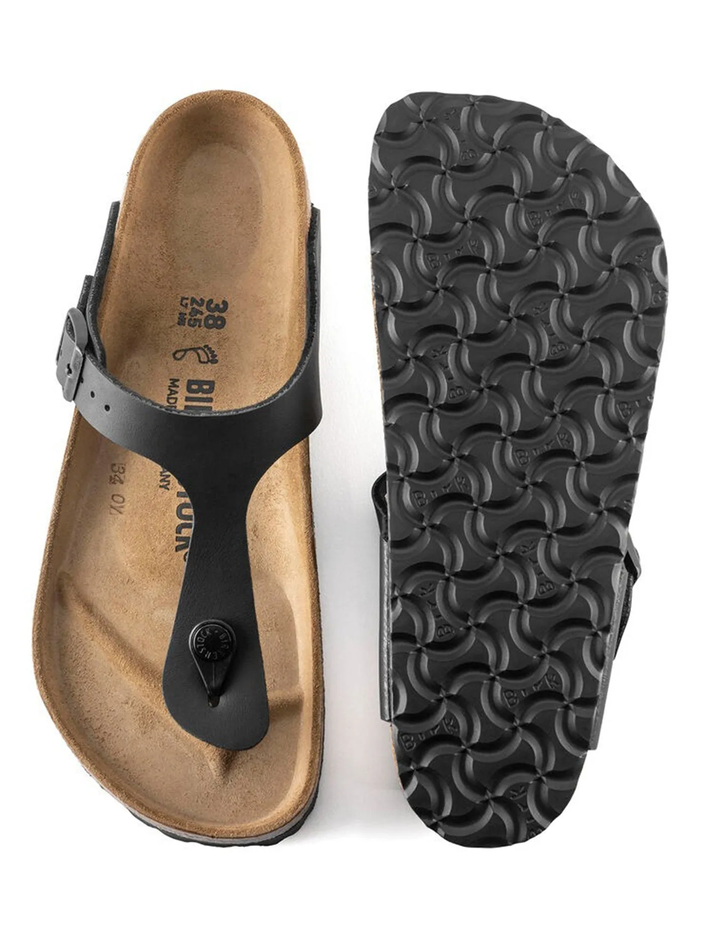 Black Gizeh Birko-Flor Sandals