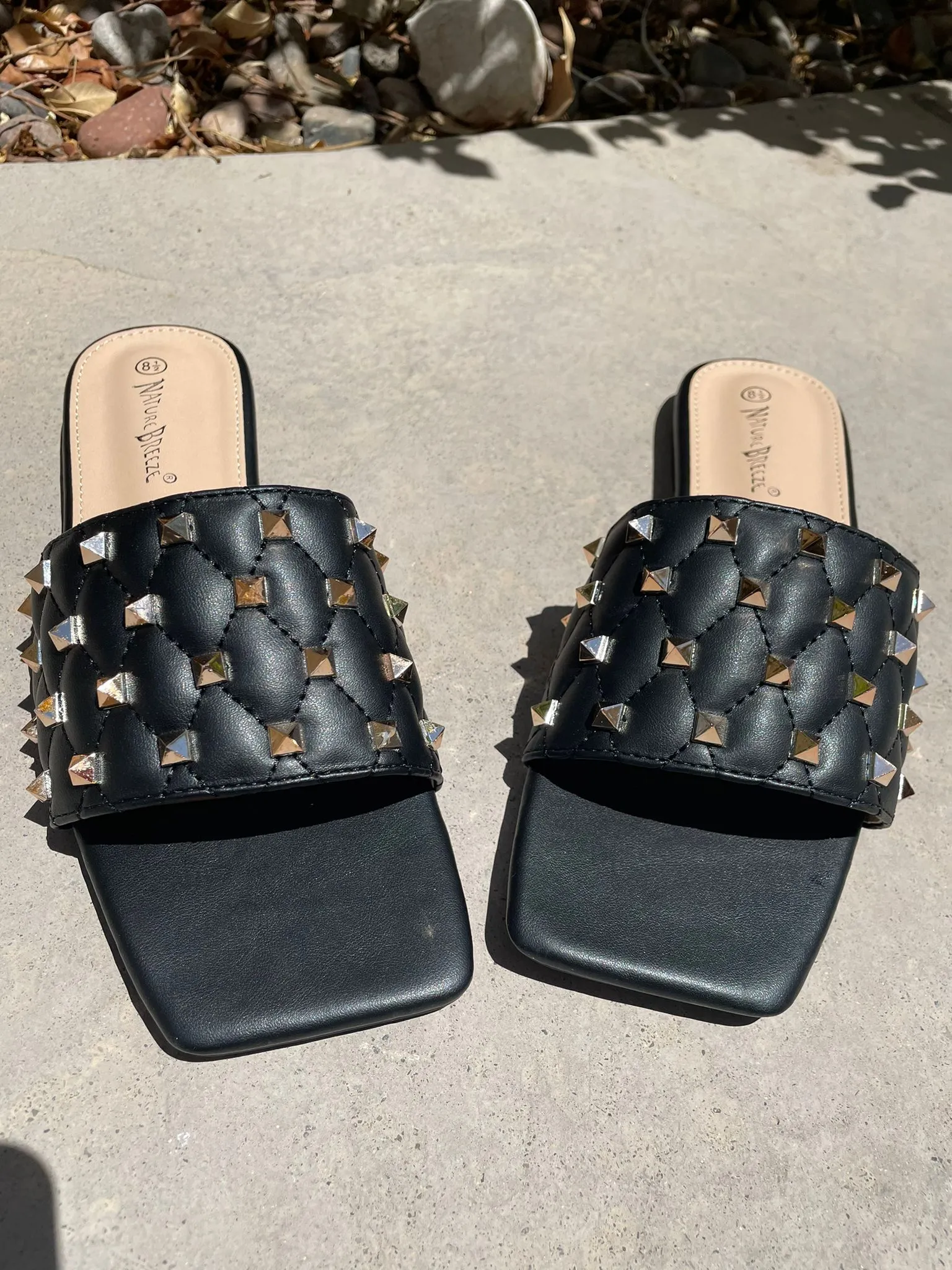 Black Gold embellished Sandals