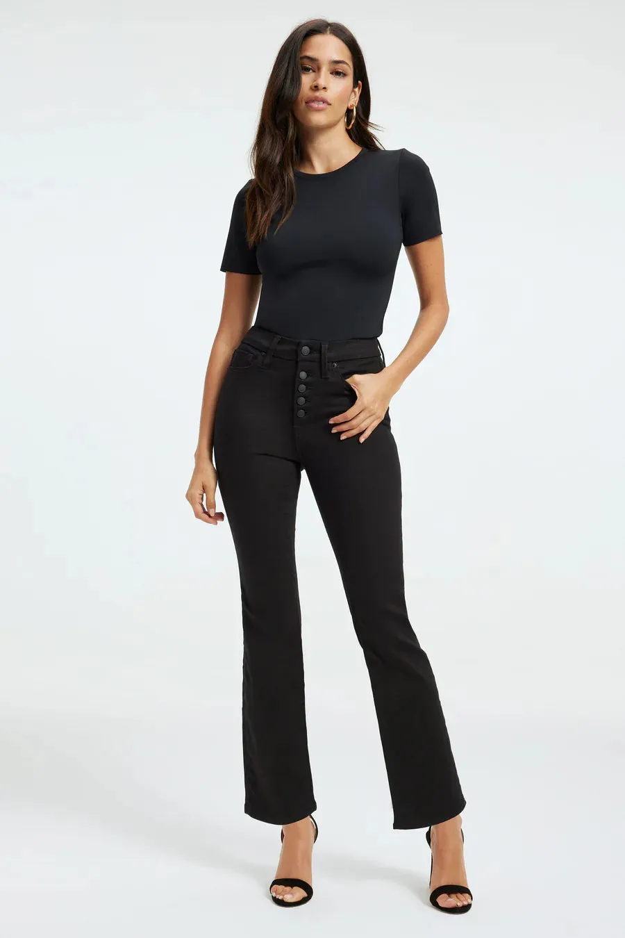 Black Good American jeans - Straight leg, never fade