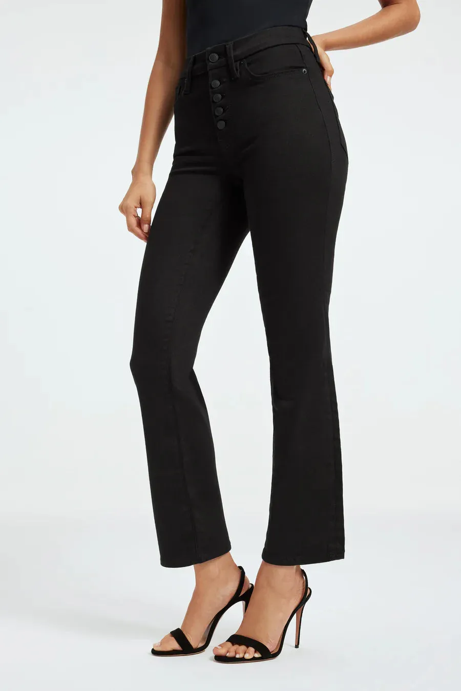 Black Good American jeans - Straight leg, never fade