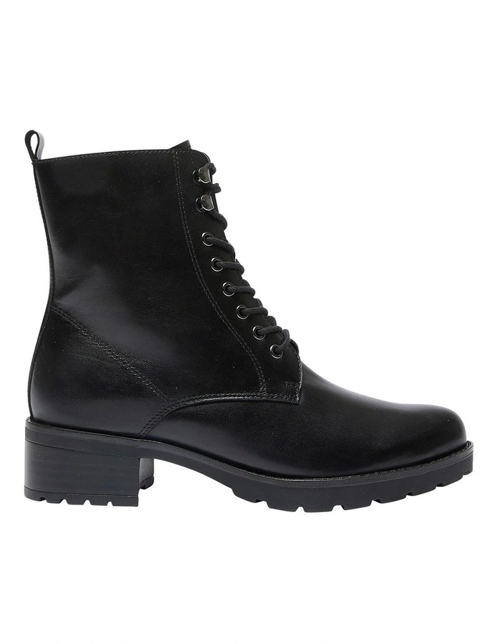 Black Leather Inferno Boots