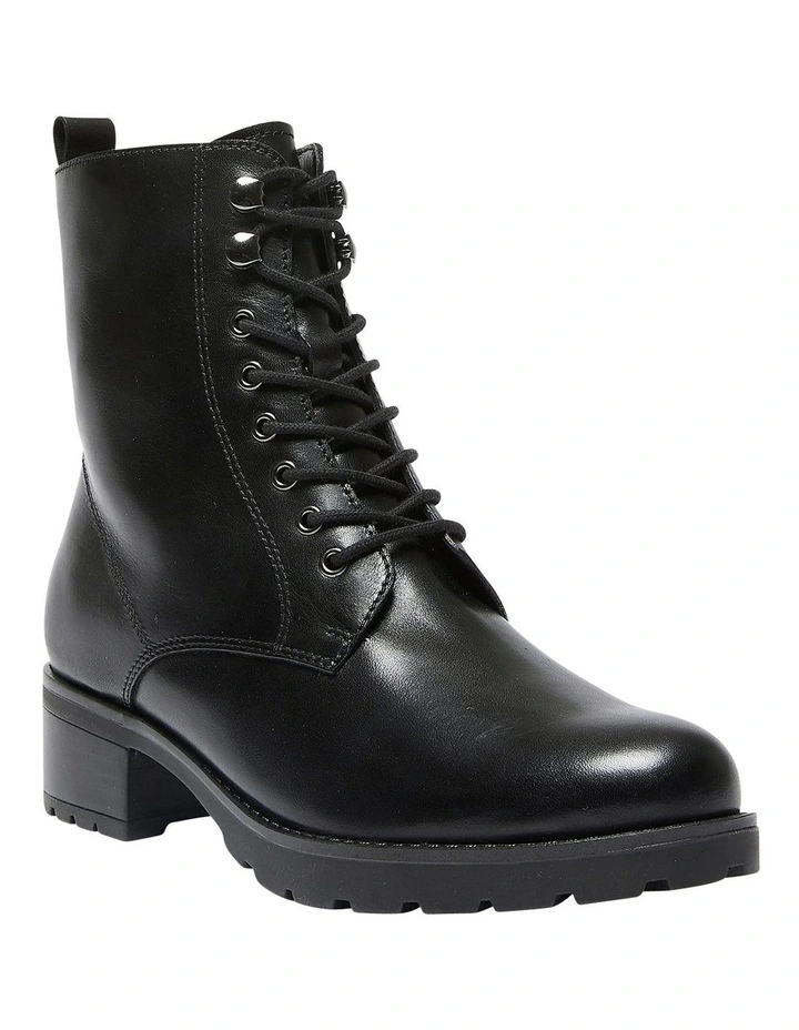 Black Leather Inferno Boots