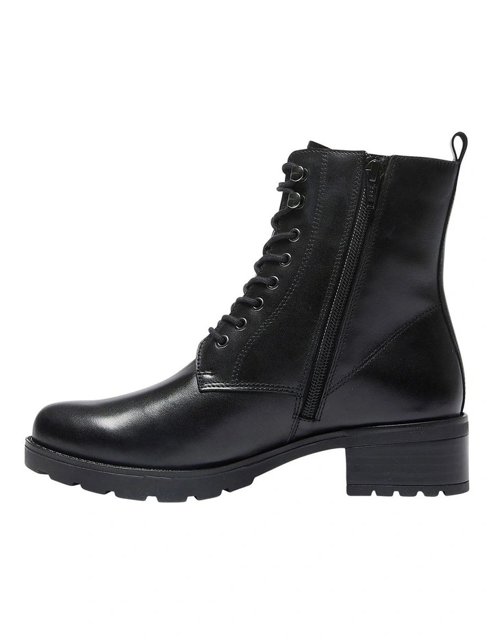 Black Leather Inferno Boots