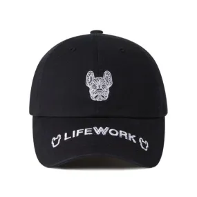 Black LifeWork Bulldog Baseball Cap