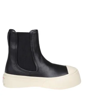 Black Nappa Ankle Boots by Marni Chelsea