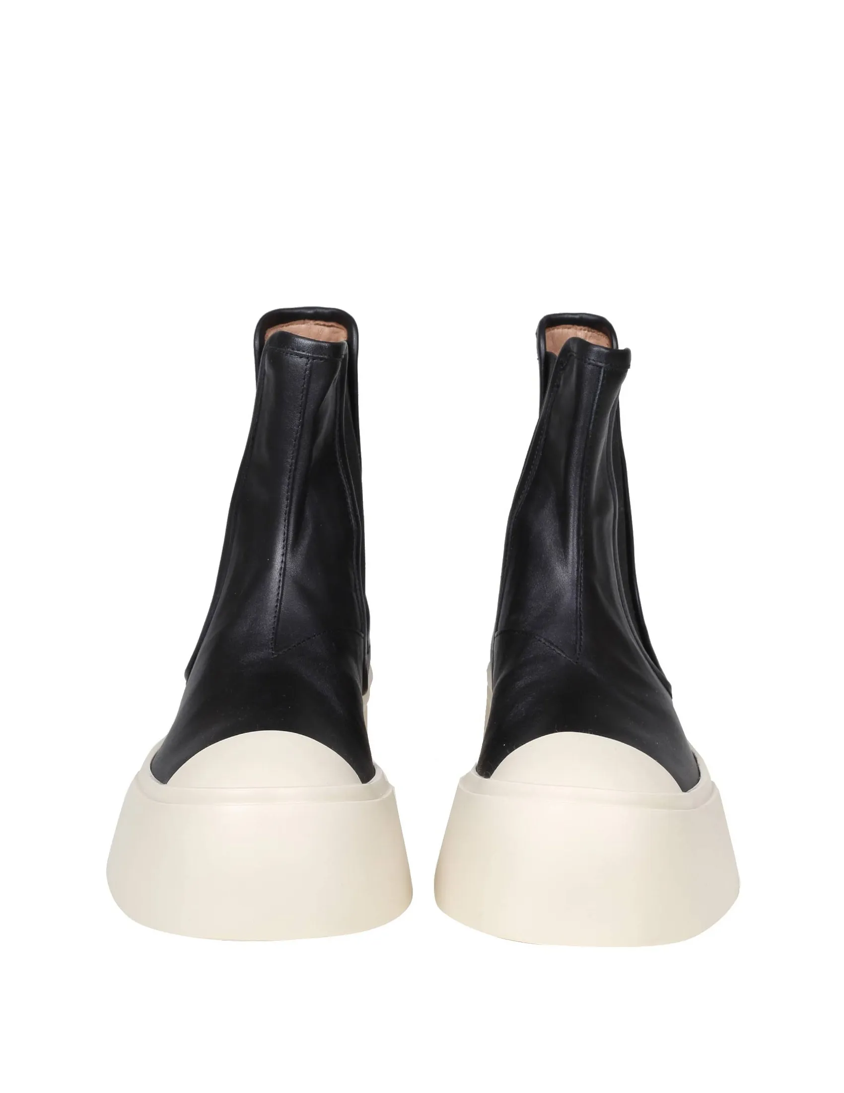 Black Nappa Ankle Boots by Marni Chelsea