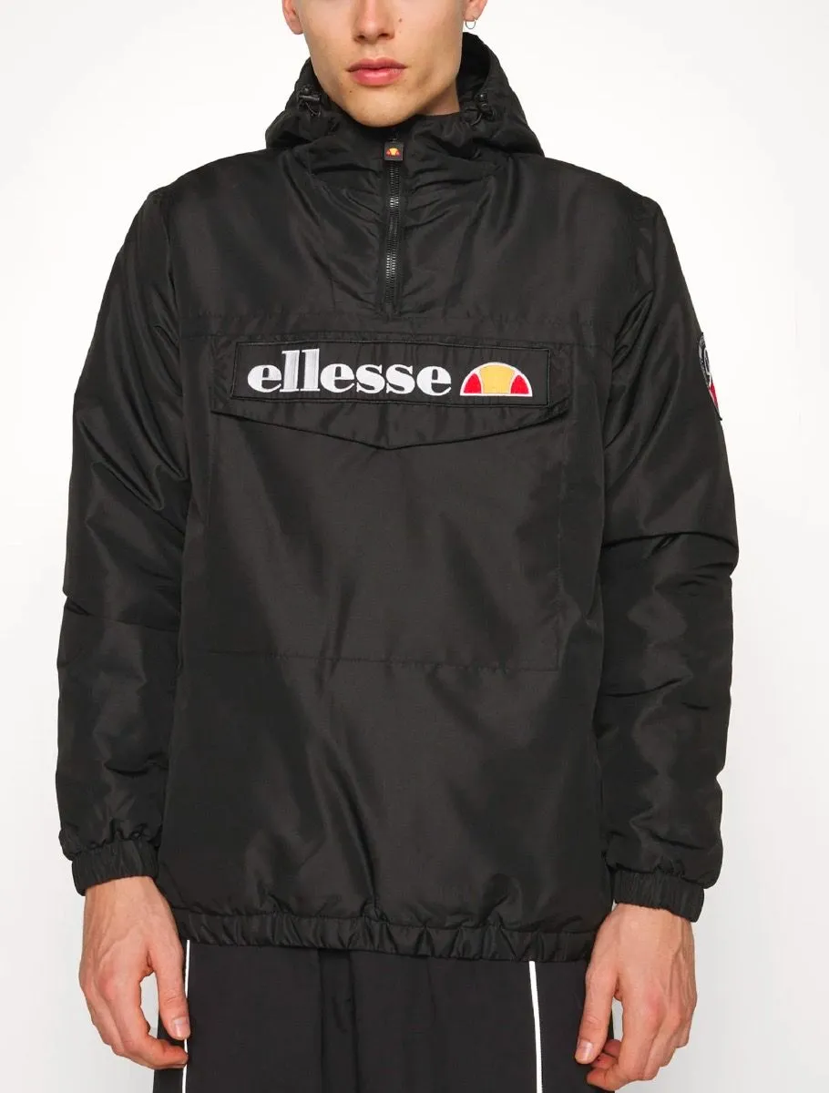 Black Overhead Anorak Jacket by Ellesse Monterini