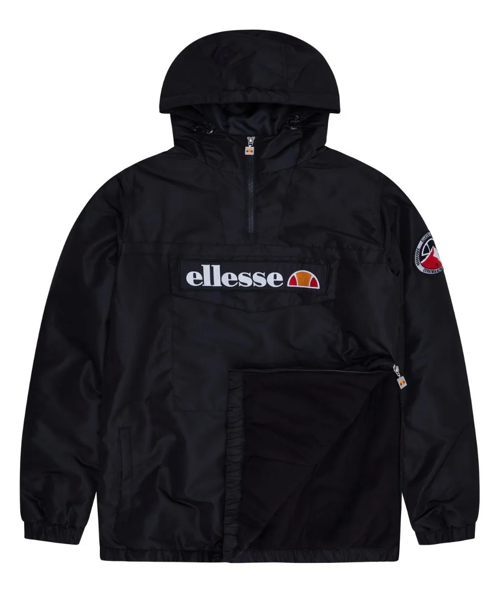 Black Overhead Anorak Jacket by Ellesse Monterini