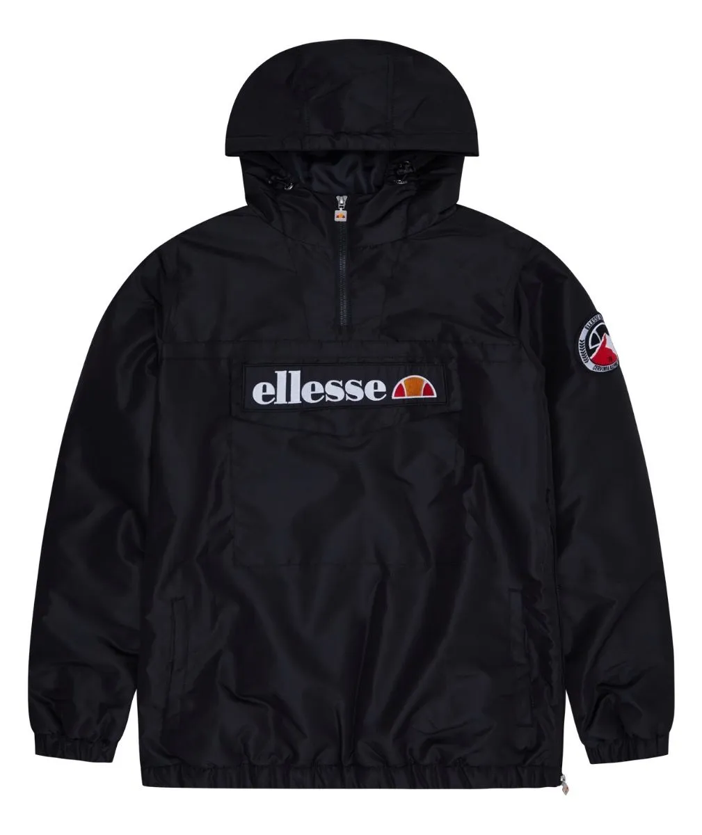 Black Overhead Anorak Jacket by Ellesse Monterini