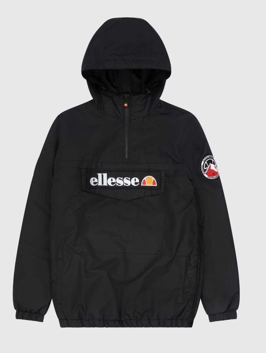 Black Overhead Anorak Jacket by Ellesse Monterini