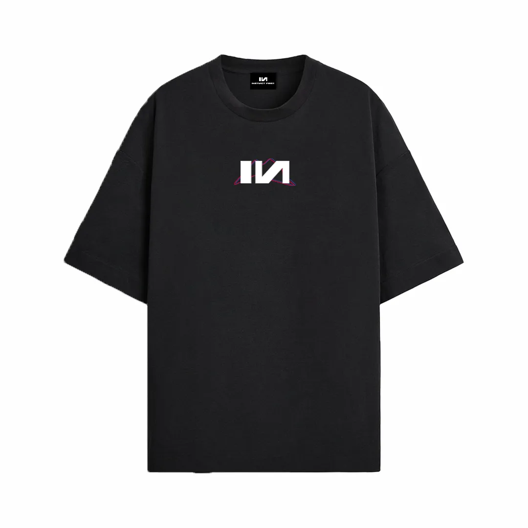 Black Oversized Tshirt by Apiens