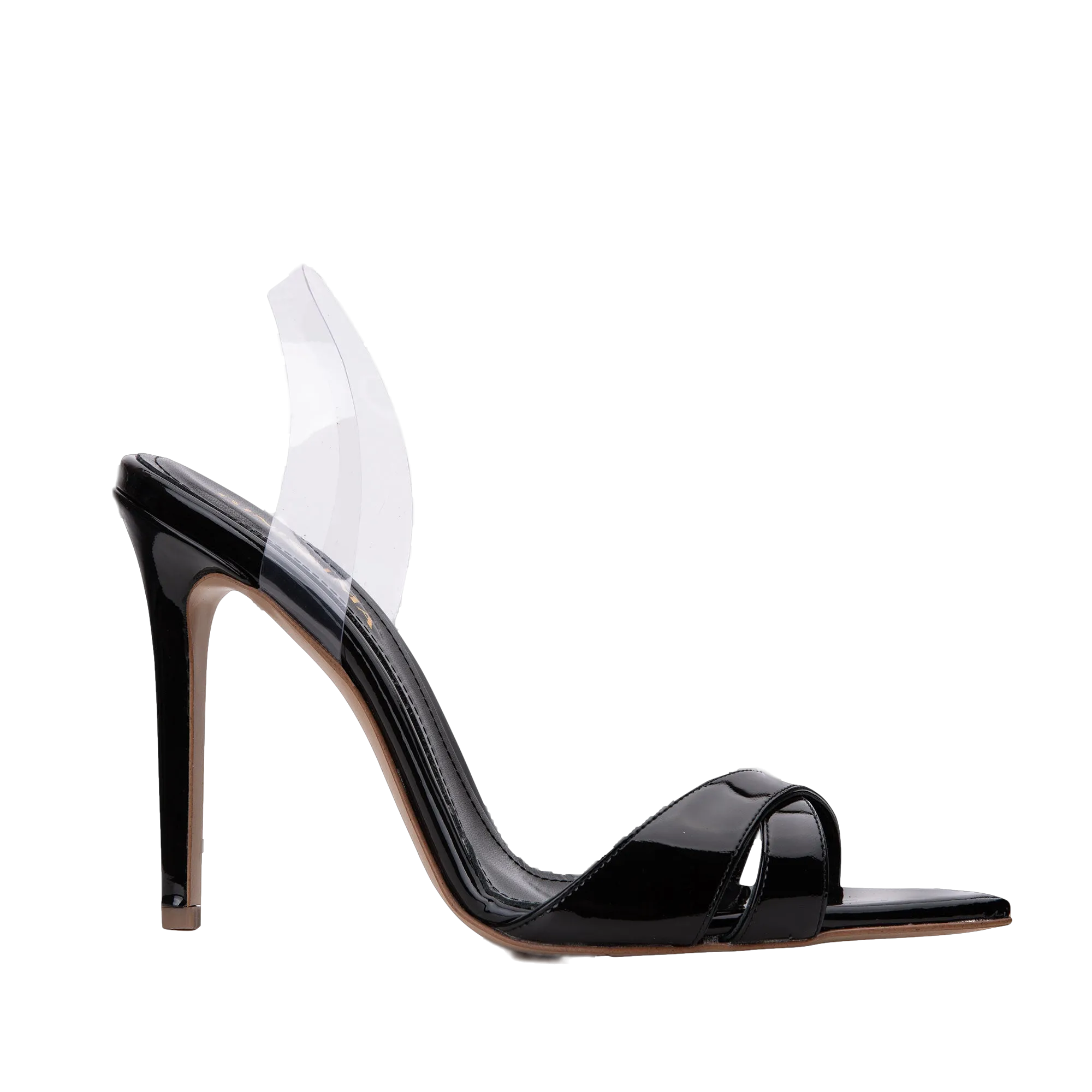 Black Patent Leather Sandals - Thea