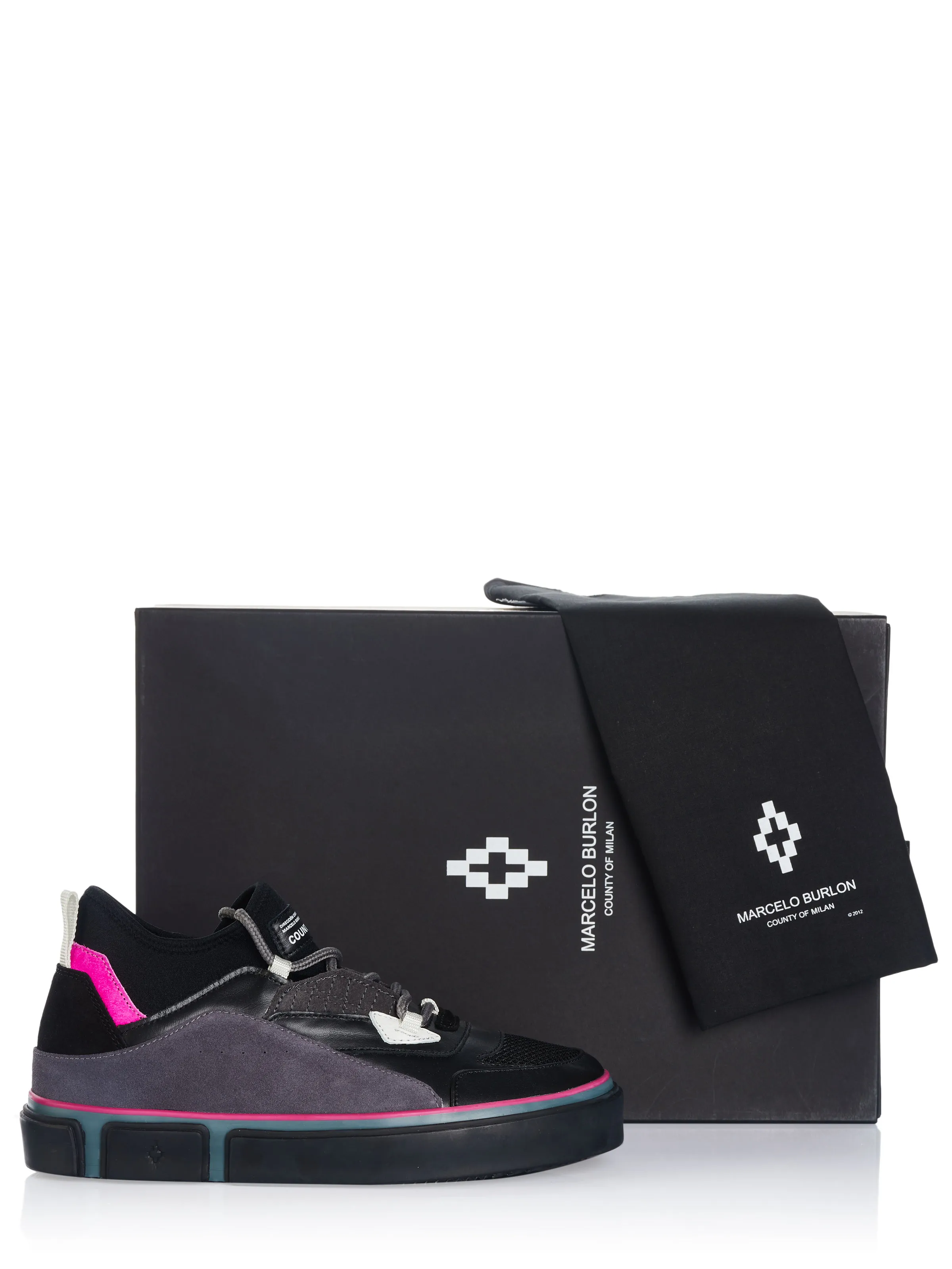 Black-Purple Marcelo Burlon Shoes