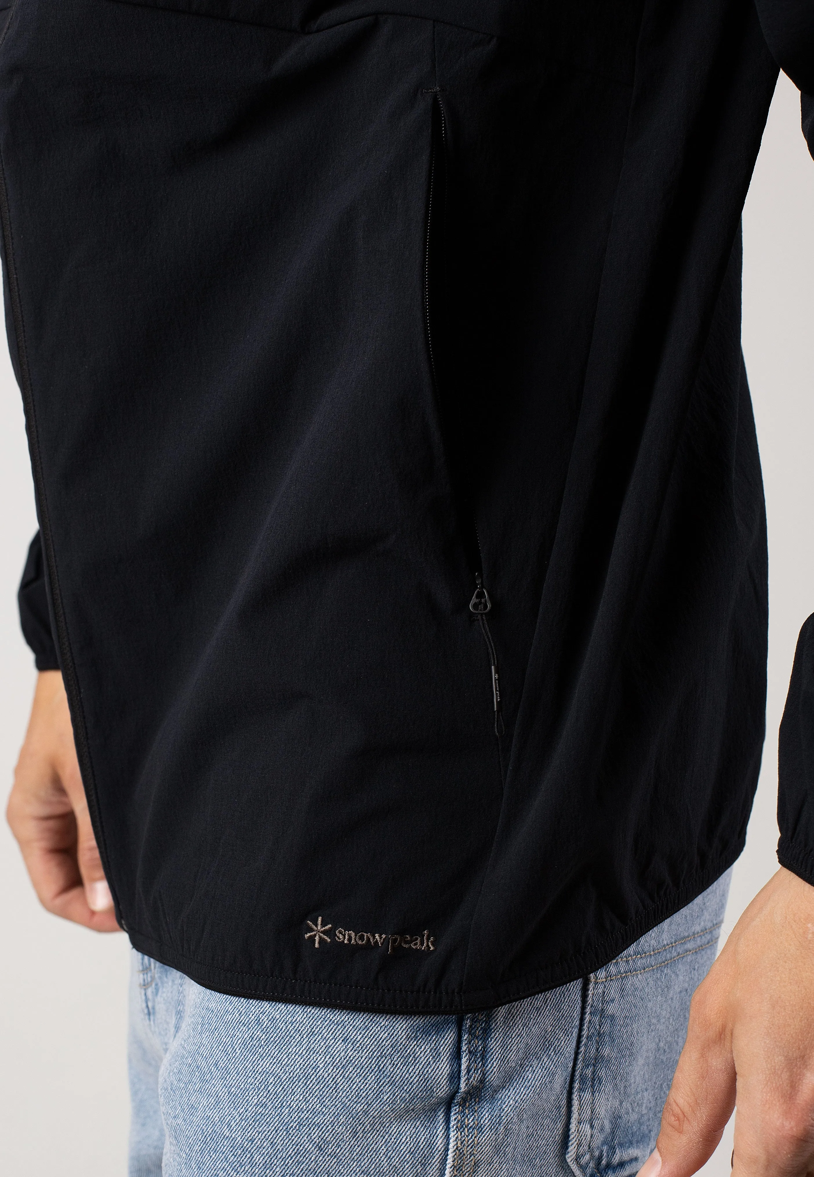 Black Snow Peak Active Comfort Zip Up Jacket