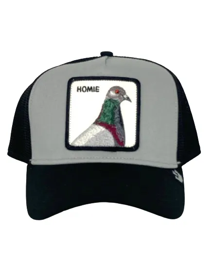 Black/Grey Bird Cap