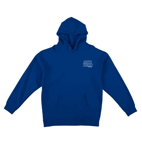 Blackhero Outline Blue Men's Anti Hero Pullover Hoodie