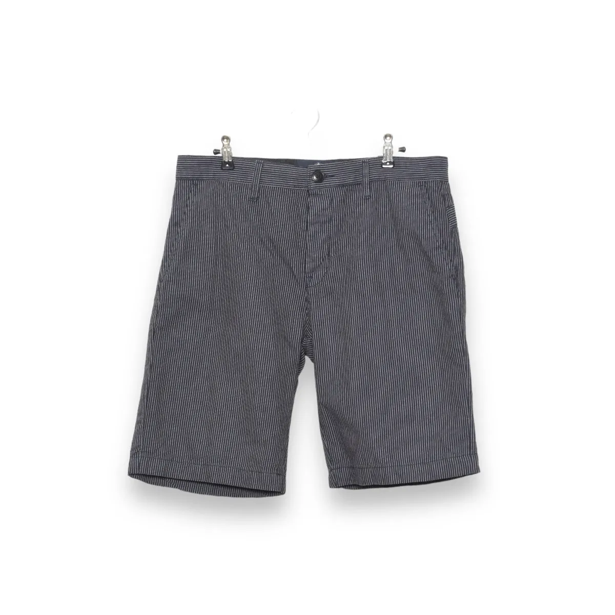 Blue de Genes Navy Pin Bermuda Pallone Shorts